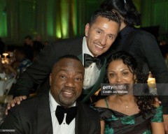 NEW YORK, NEW YORK - MAY 20: Malik Yoba, Dr. Adam Aponte, and Terri Aponte attend the East Harlem Council for Human Services, Inc. Annual Gala Celebrating 61 Years at Capitale on May 20, 2026 in New York City. (Photo by Joy Malone/Getty Images)